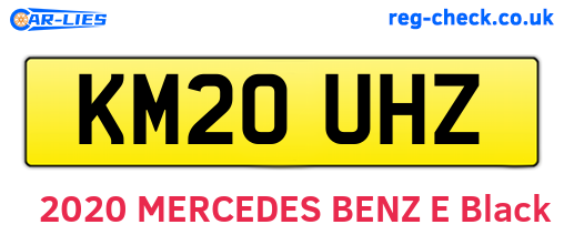 KM20UHZ are the vehicle registration plates.
