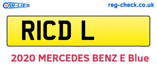 R1CDL are the vehicle registration plates.