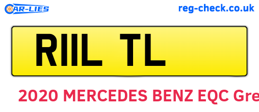 R11LTL are the vehicle registration plates.