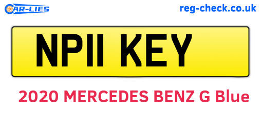 NP11KEY are the vehicle registration plates.