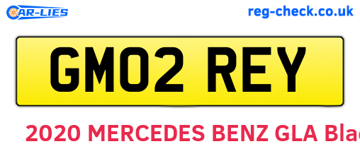 GM02REY are the vehicle registration plates.