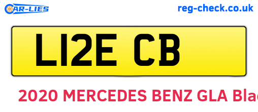 L12ECB are the vehicle registration plates.