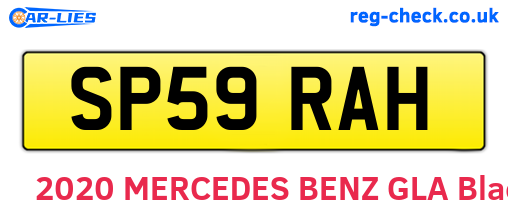 SP59RAH are the vehicle registration plates.