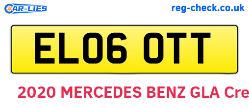 EL06OTT are the vehicle registration plates.