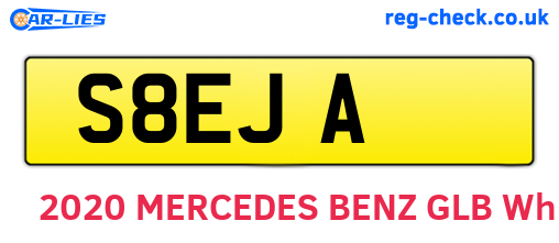 S8EJA are the vehicle registration plates.