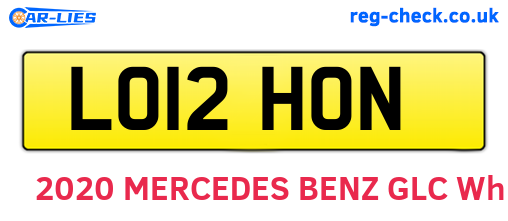 LO12HON are the vehicle registration plates.