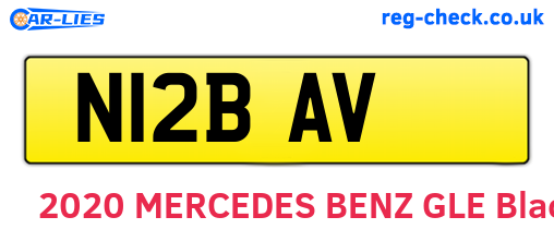 N12BAV are the vehicle registration plates.