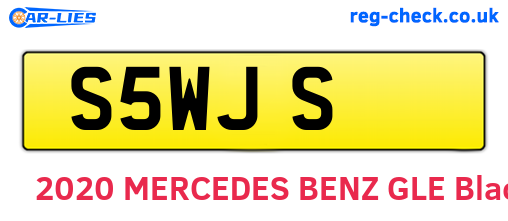 S5WJS are the vehicle registration plates.
