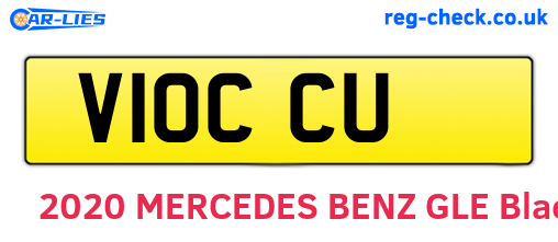 V10CCU are the vehicle registration plates.