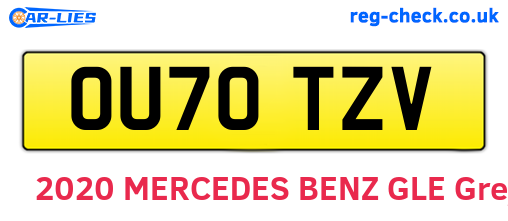 OU70TZV are the vehicle registration plates.