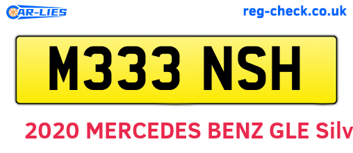 M333NSH are the vehicle registration plates.