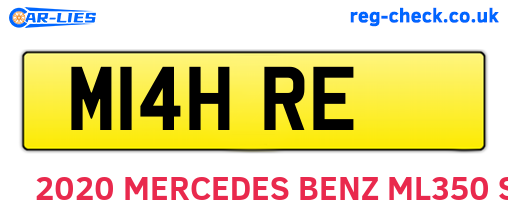 M14HRE are the vehicle registration plates.