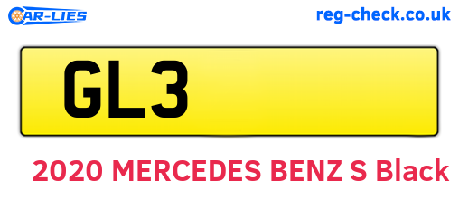 GL3 are the vehicle registration plates.