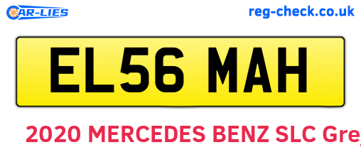 EL56MAH are the vehicle registration plates.