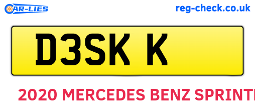 D3SKK are the vehicle registration plates.
