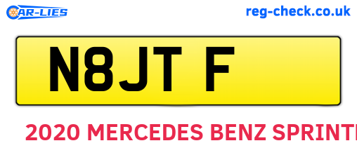 N8JTF are the vehicle registration plates.