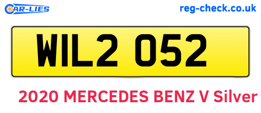 WIL2052 are the vehicle registration plates.