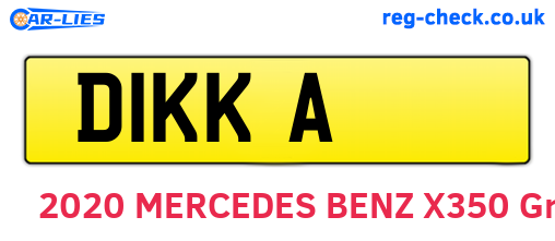 D1KKA are the vehicle registration plates.