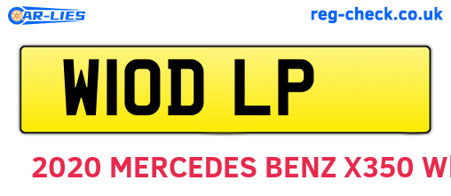 W10DLP are the vehicle registration plates.