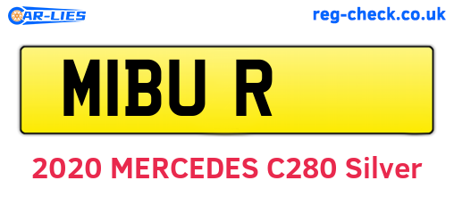 M1BUR are the vehicle registration plates.