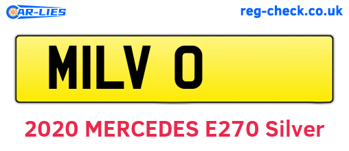 M1LVO are the vehicle registration plates.