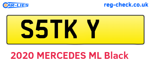 S5TKY are the vehicle registration plates.