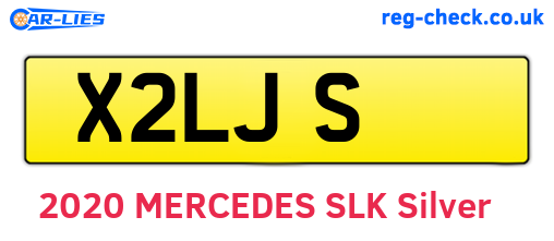 X2LJS are the vehicle registration plates.