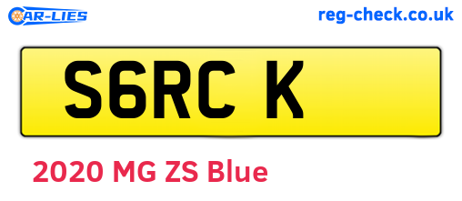 S6RCK are the vehicle registration plates.