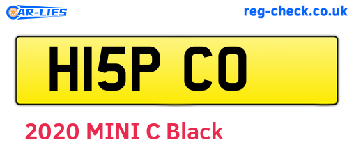 H15PCO are the vehicle registration plates.