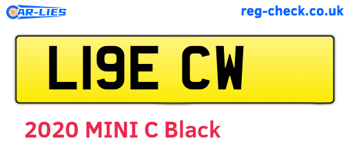 L19ECW are the vehicle registration plates.
