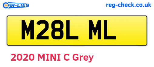 M28LML are the vehicle registration plates.
