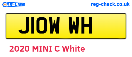J10WWH are the vehicle registration plates.