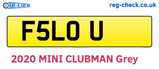 F5LOU are the vehicle registration plates.
