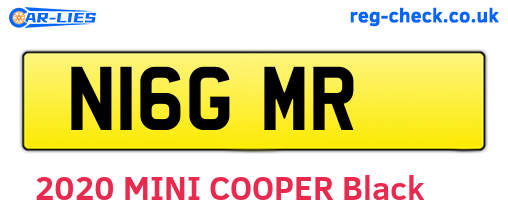 N16GMR are the vehicle registration plates.