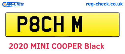 P8CHM are the vehicle registration plates.