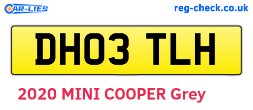 DH03TLH are the vehicle registration plates.