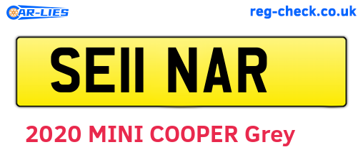 SE11NAR are the vehicle registration plates.