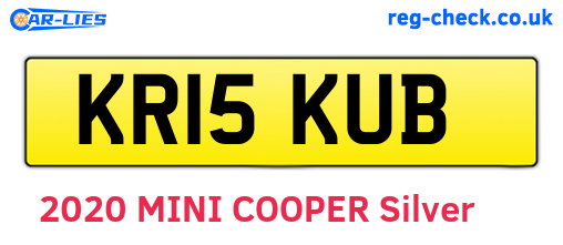 KR15KUB are the vehicle registration plates.