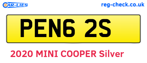 PEN62S are the vehicle registration plates.