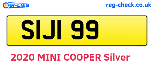 SIJ199 are the vehicle registration plates.