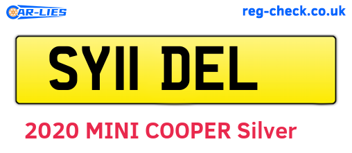 SY11DEL are the vehicle registration plates.