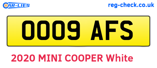 OO09AFS are the vehicle registration plates.