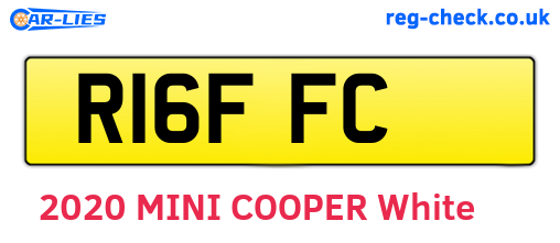 R16FFC are the vehicle registration plates.