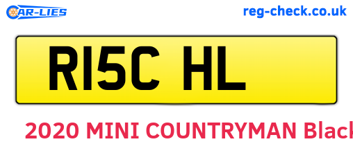 R15CHL are the vehicle registration plates.