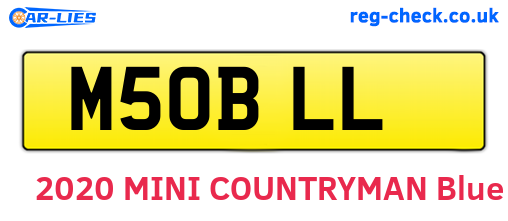 M50BLL are the vehicle registration plates.