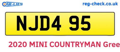 NJD495 are the vehicle registration plates.