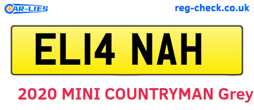 EL14NAH are the vehicle registration plates.