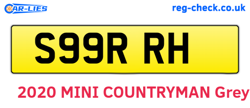 S99RRH are the vehicle registration plates.