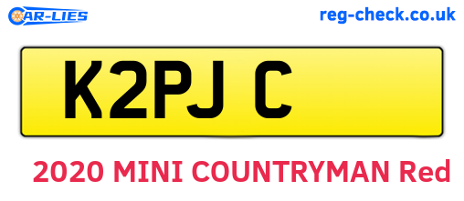 K2PJC are the vehicle registration plates.