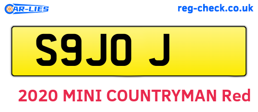 S9JOJ are the vehicle registration plates.